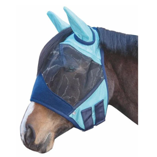 HKM Lissabon Style Anti-Fly Mask for horses - equestrian fly protection"