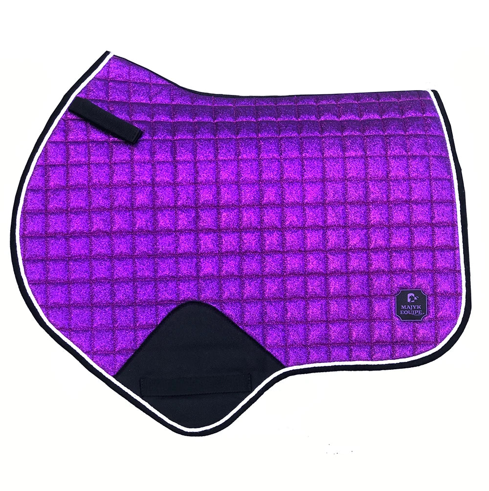 Majyk Equipe Purple Sparkle English Saddle Pad - Horse Size