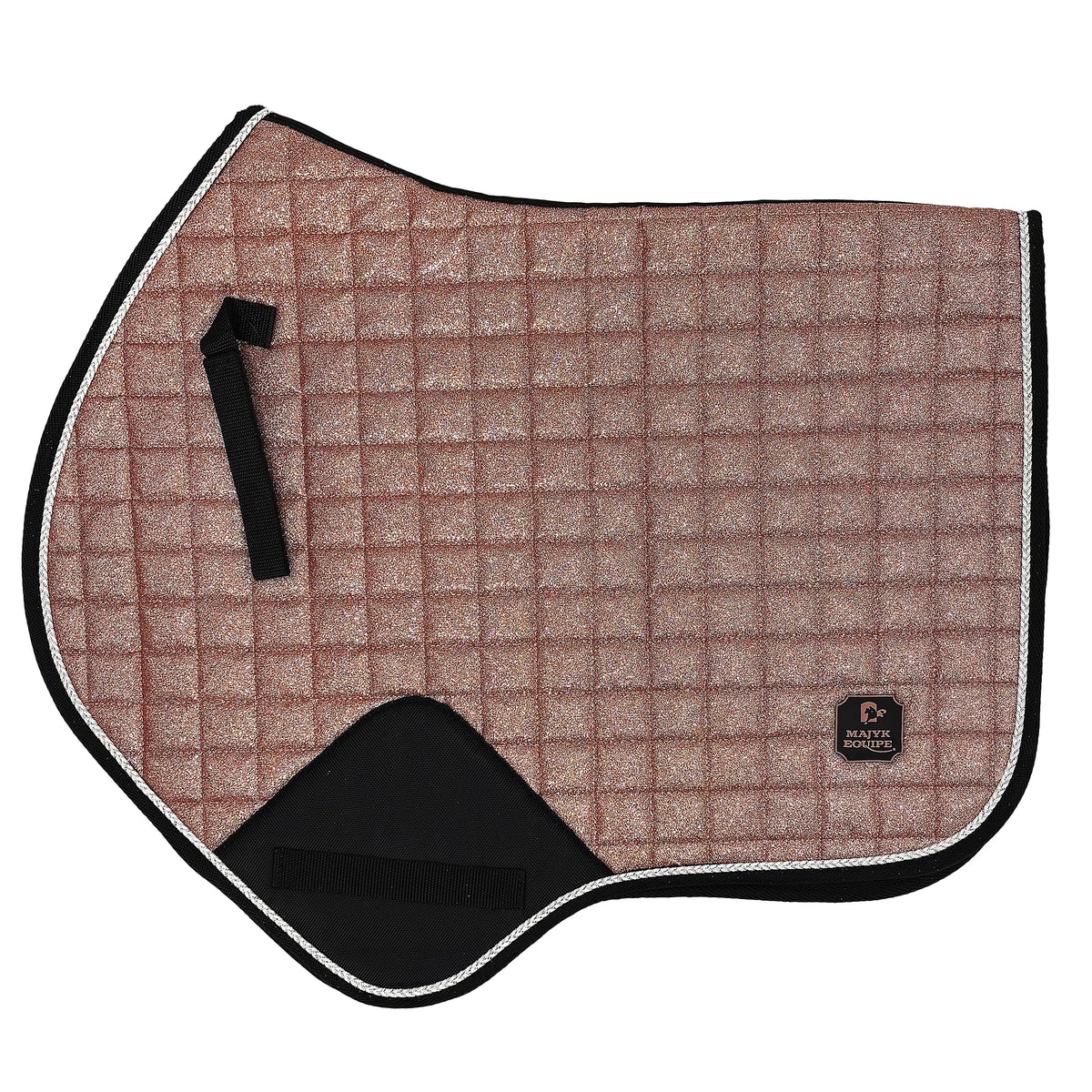 Majyk Equipe Estrella Sparkle Saddle Pad - Rose Gold Sparkle