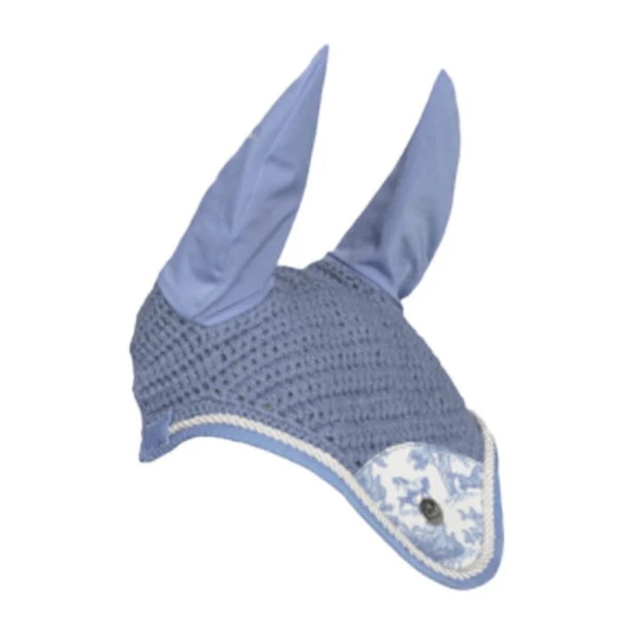 Dapplebay Equestrian Toile Fly Veil in Moonrise colorway