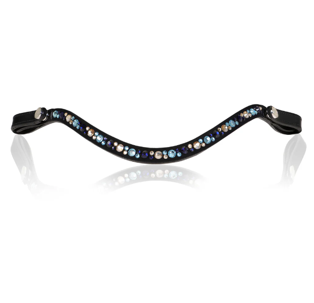 Lumiere -Demi browband for horse bridle - elegant equestrian browband