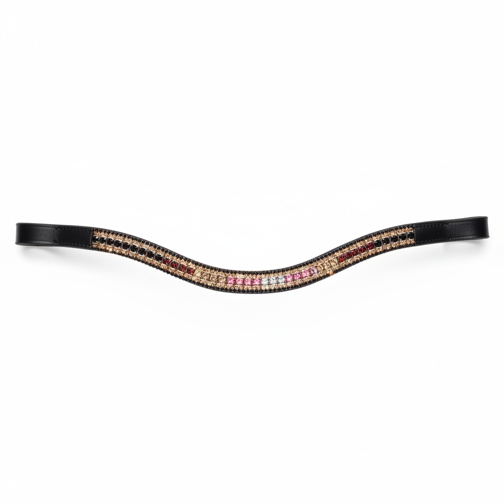 Multi Color Browband on white background
