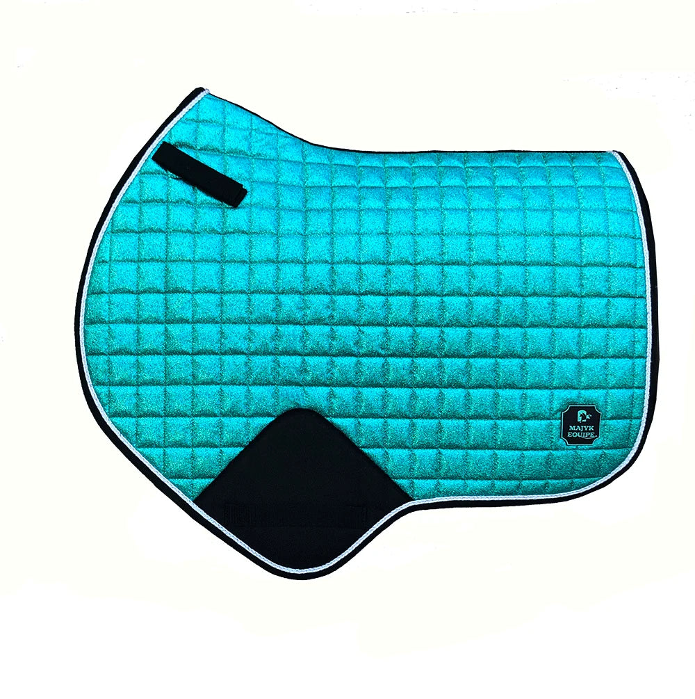 Majyk Equipe Estrella Sparkle Saddle Pad - Turquoise Sparkle